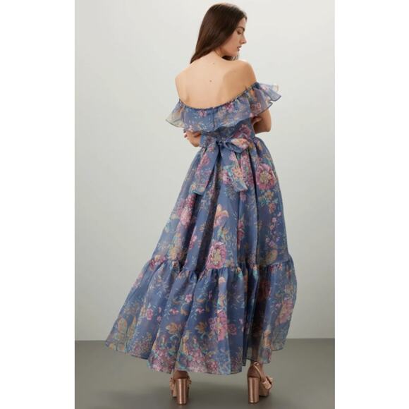 Selkie Romance Novel Blue Floral Gown - RARE FIND - Size XL - Picture 2 of 11